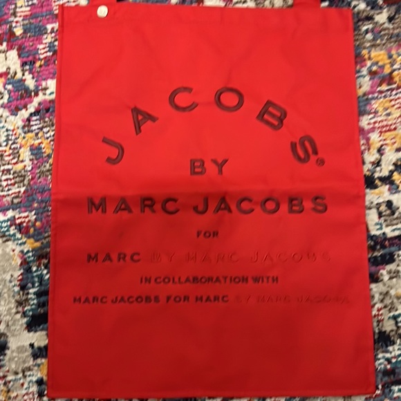 Marc Jacobs red canvas tote bag - Picture 2 of 7